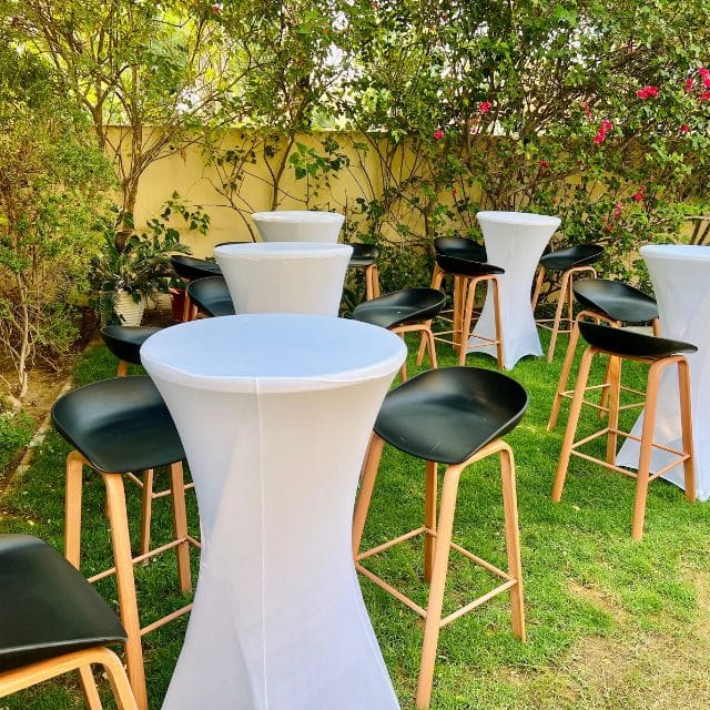 Bar Stool with Cocktail tables for rental purpose in dubai