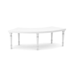 Half Moon dining table for rental purpose in dubai