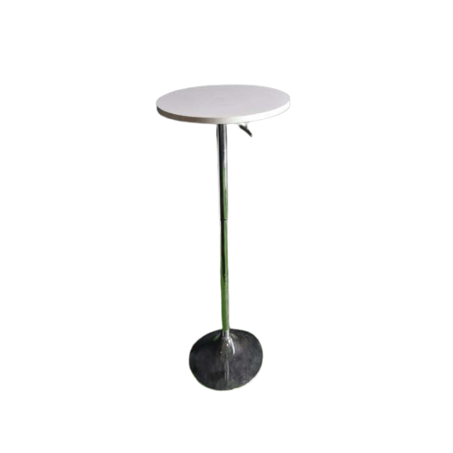 marble top cocktail table with white background