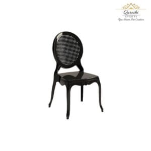 Vip Black Chairs for rent in Dubai net bcak chair