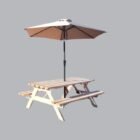 Outdoor Picnic Bench with Umbrella Rental purpose