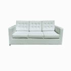 Rent this 3 seater white sofa for your next event