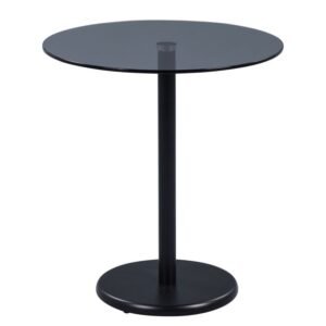 glass Top Meeting Table black