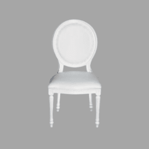 Dior white wooden chair, elegant luxury furniture