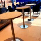 cocktail table with marble top
