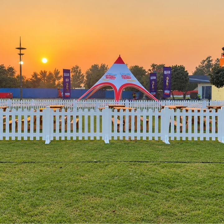 outdoor picket fence for rent in dubai