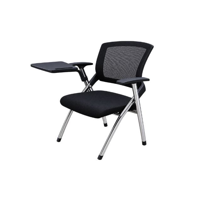 training chair with folding writing pad rental Dubai training chair with arm